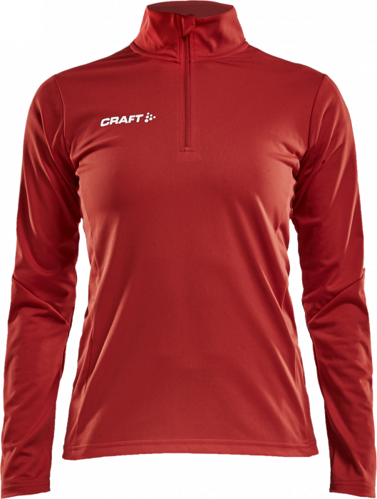 Craft - Progress Halfzip Women - Rot & weiß