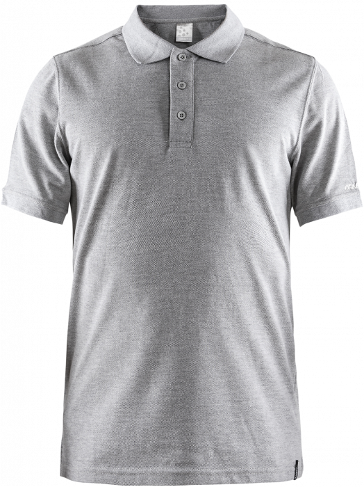 Craft - Casual Polo Pique M - Szary melanżowy