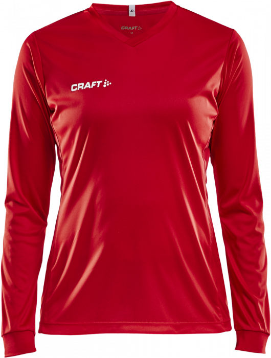 Craft - Squad Go Jersey Solid Ls Woman - Röd