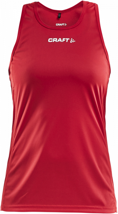 Craft - Rush Singlet Women - Red & white