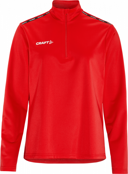 Craft - Squad Go Half Zip Training Top Women - Röd