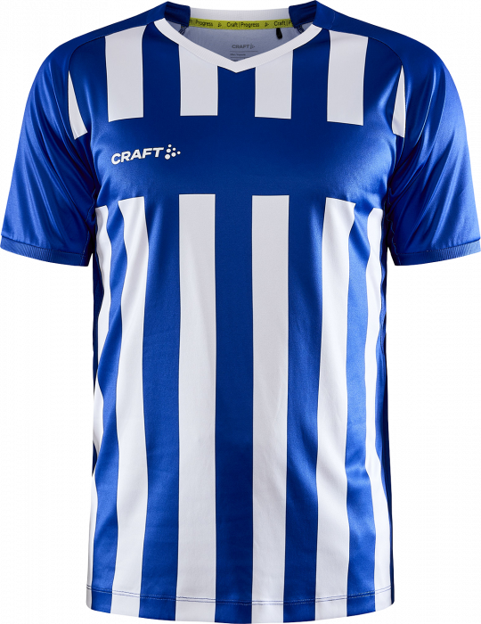 Craft - Progress 2.0 Stripe Jersey Junior - Azul & blanco