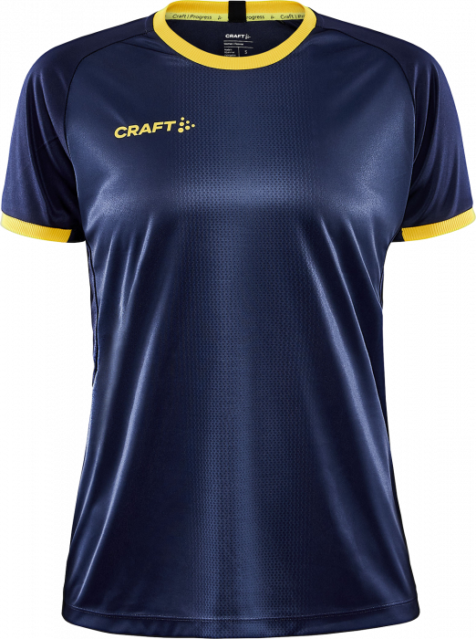 Craft - Progress 2.0 Graphic Jersey Women - Azul marino & amarillo